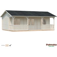 Palmako Sandra Holz-Gartenhaus Natur Satteldach Unbehandelt 791 cm x 350 cm - 27.69 qm Palmako Sandra Holz-Gartenhaus Natur Satteldach Unbehandelt 791 cm x 350 cm - 27.69 qm