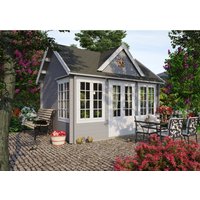 Fjordholz Gartenhaus Modell Teehaus Windsor 28 Farblos Imprägniert – 14.28 qm Fjordholz Gartenhaus Modell Teehaus Windsor 28 Farblos Imprägniert – 14.28 qm