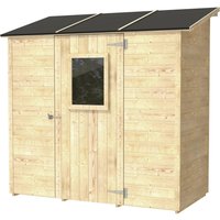 Holzhaus Isabel 207×102 cm mit Plattenbausystem – 3.98 qm Holzhaus Isabel 207×102 cm mit Plattenbausystem – 3.98 qm