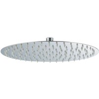Relaxdays Duschkopf Regendusche Edelstahl Rund Antikalk Verstellbar 30 cm