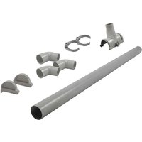 Dachrinnenpaket für Flachdachhäuser PVC bis 555 cm Dachrinnenpaket für Flachdachhäuser PVC bis 555 cm