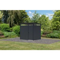 Karibu Gartenhaus Amato 1,5 Anthrazit 218 x 225 x 165 cm – 4.91 qm Karibu Gartenhaus Amato 1,5 Anthrazit 218 x 225 x 165 cm – 4.91 qm