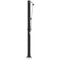 vidaXL Außen Solardusche Schwarz 217 cm PVC und Aluminium 42003410
