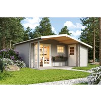 Lasita Maja Gartenhaus Little Rock Lichtgrau 510 cm x 430 cm – 12.5 qm Lasita Maja Gartenhaus Little Rock Lichtgrau 510 cm x 430 cm – 12.5 qm