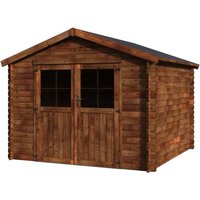 Decor et Jardin Holz-Gartenhaus Valodeal 245 cm x 317 cm x 303 cm Braun – 7.77 qm Decor et Jardin Holz-Gartenhaus Valodeal 245 cm x 317 cm x 303 cm Braun – 7.77 qm