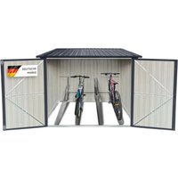 Albatros Premium Fahrradgarage Verzinktes Metall in Anthrazit RAL 7016 203x198x162cm Albatros Premium Fahrradgarage Verzinktes Metall in Anthrazit RAL 7016 203x198x162cm