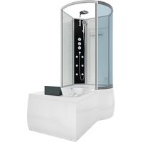 AcquaVapore Kombination Whirlpool Dusche K50-L02-WP Duschkabine Wanne 170×100 AcquaVapore Kombination Whirlpool Dusche K50-L02-WP Duschkabine Wanne 170×100