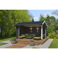 Lasita Gartenhaus San Diego 425 cm x 300 cm Carbongrau – 11.63 qm Lasita Gartenhaus San Diego 425 cm x 300 cm Carbongrau – 11.63 qm