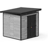 Upyard Gartenhaus Strongbox L mit Fundament 203 cm x 203 cm Grau FSC® – 0.62 qm Upyard Gartenhaus Strongbox L mit Fundament 203 cm x 203 cm Grau FSC® – 0.62 qm