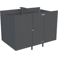 Palmako Geräteraum für Carport 315 x 732 cm Lackiert Dunkelgrau FSC® Palmako Geräteraum für Carport 315 x 732 cm Lackiert Dunkelgrau FSC®