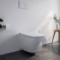 Bernstein Dusch-WC Basic 1104 Weiß Komplettset mit Gesäß- und Ladydusche