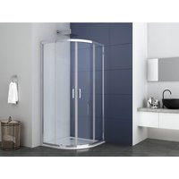Sanotechnik Runddusche Elite Chrom 80 cm x 80 cm x 195 cm Radius 55 cm