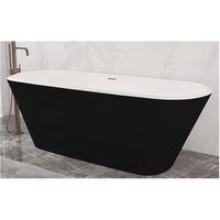 Duschparadies Freistehende Badewanne 150x72x60cm mit Siphon Acryl Set Acrylbadewanne Acrylwanne