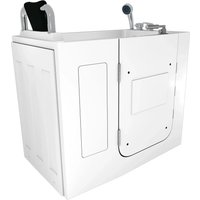 AquaVapore Sitzbadewanne Senioren Wanne Sitzwanne mit Tür S08-C-L 110x68cm