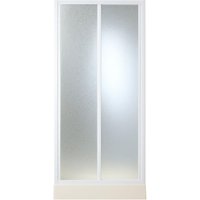 Forte Nischendusche Maestro 90 bis 100 cm Duschkabine mit Türsystem für Dusche