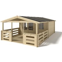 Altanka Gartenhaus Gerätehaus 4×4 m mit Anbau 4×3.72 m 28 m² DOM371+DOM618+DOM548+POD04 – 10.25 qm Altanka Gartenhaus Gerätehaus 4×4 m mit Anbau 4×3.72 m 28 m² DOM371+DOM618+DOM548+POD04 – 10.25 qm
