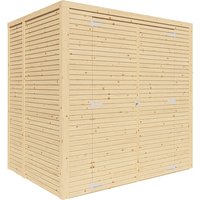 Bertilo Holz-Gartenhaus Box 2 Natur 208 cm x 157 cm FSC® – 0.59 qm Bertilo Holz-Gartenhaus Box 2 Natur 208 cm x 157 cm FSC® – 0.59 qm