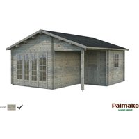 Palmako Irene Holz-Gartenhaus Grau Satteldach Tauchgrundiert 530 cm x 550 cm – 29.15 qm Palmako Irene Holz-Gartenhaus Grau Satteldach Tauchgrundiert 530 cm x 550 cm – 29.15 qm