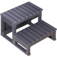 Home Deluxe Whirlpool-Treppe Beach 62 cm x 54 cm x 40 cm Anthrazit Home Deluxe Whirlpool-Treppe Beach 62 cm x 54 cm x 40 cm Anthrazit