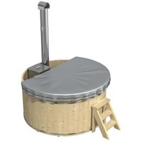 Finntherm PVC Abdeckung Hot Tub Bergen mit Innenofen Grau Ø 180 cm Finntherm PVC Abdeckung Hot Tub Bergen mit Innenofen Grau Ø 180 cm