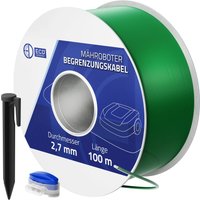 ECD Germany 100m Universal Begrenzungskabel für Mähroboter Erdnägel Verbinder ECD Germany 100m Universal Begrenzungskabel für Mähroboter Erdnägel Verbinder