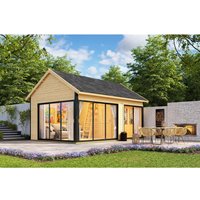 Lasita Gartenhaus Murano 3 Natur/Unbehandelt 578 cm x 390 cm – 21.09 qm Lasita Gartenhaus Murano 3 Natur/Unbehandelt 578 cm x 390 cm – 21.09 qm