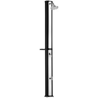 Tectake Solardusche Ofanto 35 Liter Mit Seifenablage Erwärmtes Wasser Bis 60° C Ohne Stromanschluss Mit Hülle Ablage 44 50 x 18 x 217 cm Schwarz Sil