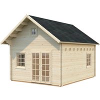 Palmako Holz-Gartenhaus – Unbehandelt 465 cm x 499 cm – 0 qm Palmako Holz-Gartenhaus – Unbehandelt 465 cm x 499 cm – 0 qm