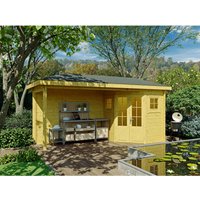 Fjordholz 5-Eck Gartenhaus Modell Evelyn 1C Kiefer Imprägniert – 13.25 qm Fjordholz 5-Eck Gartenhaus Modell Evelyn 1C Kiefer Imprägniert – 13.25 qm