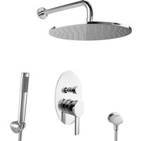 PaulGurkes Regendusche Unterputz Dusch Set oval Komplett I