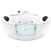 AcquaVapore Whirlpool Pool Badewanne Eckwanne Wanne W60H-TH 140×140 mit Tür Walk AcquaVapore Whirlpool Pool Badewanne Eckwanne Wanne W60H-TH 140×140 mit Tür Walk