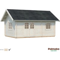 Palmako Sandra Holz-Gartenhaus Natur Satteldach Unbehandelt 605 cm x 390 cm – 23.6 qm Palmako Sandra Holz-Gartenhaus Natur Satteldach Unbehandelt 605 cm x 390 cm – 23.6 qm