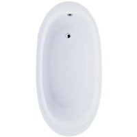 Steinkamp freistehende Ovalbadewanne 178 x 88 cm Loft Weiß