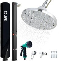 CCLIFE Solardusche Gartendusche 40L mit Handbrause