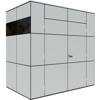 Bertilo Gartenhaus HPL Mini Hellgrau 231 cm x 152 cm FSC® – 0.44 qm Bertilo Gartenhaus HPL Mini Hellgrau 231 cm x 152 cm FSC® – 0.44 qm