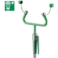 Delabie Handbrause-Augendusche Standmontage 2 Sprühköpfe, Hinweisschild