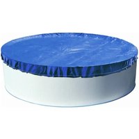 Evolution Abdeckplane Rund 350/360cm Blau mit Übermaß Sommer Winter Pool Schwimmbad