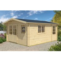 Alpholz Holz-Gartenhaus/Gerätehaus Satteldach Unbehandelt 920 cm x 550 cm – 50.6 qm Alpholz Holz-Gartenhaus/Gerätehaus Satteldach Unbehandelt 920 cm x 550 cm – 50.6 qm