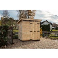 Upyard Gartenhaus Strongbox L mit Fundament 203 cm x 163 cm Natur FSC® – 0.62 qm Upyard Gartenhaus Strongbox L mit Fundament 203 cm x 163 cm Natur FSC® – 0.62 qm