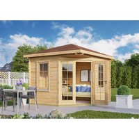 Fjordholz Gartenhaus Modell Fico 44 Naturbelassen – 8.52 qm Fjordholz Gartenhaus Modell Fico 44 Naturbelassen – 8.52 qm