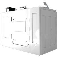 AcquaVapore Sitzwanne Whirlpool Badewanne mit Tür S07WP-A-L 140x76cm AcquaVapore Sitzwanne Whirlpool Badewanne mit Tür S07WP-A-L 140x76cm