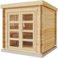 Alpholz Gartenhaus Set Paloma petit Naturbelassen 234x234cm inkl. Dacheindeckung und Fußboden – 5.34 qm Alpholz Gartenhaus Set Paloma petit Naturbelassen 234x234cm inkl. Dacheindeckung und Fußboden – 5.34 qm