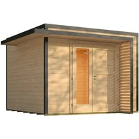 Weka Gartenhaus Amberley 1,5-Fache Tür Natur 300 cm x 300 cm – 8.16 qm Weka Gartenhaus Amberley 1,5-Fache Tür Natur 300 cm x 300 cm – 8.16 qm