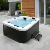 Outdoor Whirlpool White Marble Pure ohne Treppe und Thermoabdeckung Outdoor Whirlpool White Marble Pure ohne Treppe und Thermoabdeckung