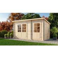 Carlsson Gartenhaus Martina-29 Pultdach Imprägniert 430 cm x 174 cm – 9.9 qm Carlsson Gartenhaus Martina-29 Pultdach Imprägniert 430 cm x 174 cm – 9.9 qm