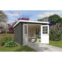 Lasita Gartenhaus San Jose 275 Grau-Grün 275 cm x 275 cm – 5.8 qm Lasita Gartenhaus San Jose 275 Grau-Grün 275 cm x 275 cm – 5.8 qm