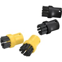 Kärcher Rundbürsten Set 4-teilig für Kärcher Dampfreiniger schwarz/gelb Kärcher Rundbürsten Set 4-teilig für Kärcher Dampfreiniger schwarz/gelb