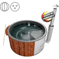 Holzklusiv Hot Tub Saphir 200 Thermoholz Basic Deluxe Wanne Anthrazit Holzklusiv Hot Tub Saphir 200 Thermoholz Basic Deluxe Wanne Anthrazit