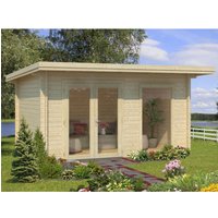 Palmako Heidi Holz-Gartenhaus Natur Pultdach Tauchgrundiert 410 cm x 300 cm – 12.3 qm Palmako Heidi Holz-Gartenhaus Natur Pultdach Tauchgrundiert 410 cm x 300 cm – 12.3 qm