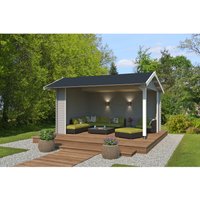 Lasita Gartenhaus San Diego 425 cm x 300 cm Lichtgrau – 11.63 qm Lasita Gartenhaus San Diego 425 cm x 300 cm Lichtgrau – 11.63 qm